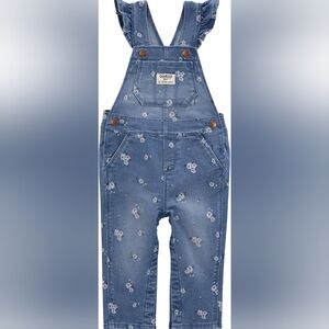OshKosh B'gosh Blue Floral Overalls